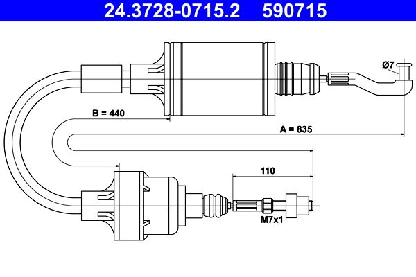 ATE Clutch Cable