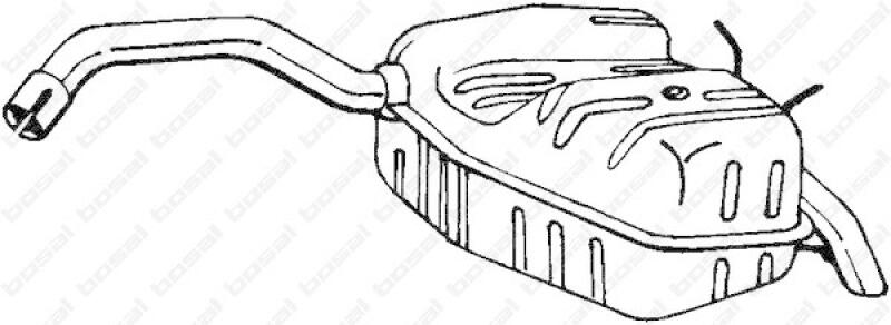 BOSAL Endschalld&auml;mpfer 200-105