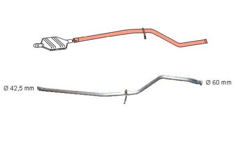HJS Reparaturrohr, Katalysator 91 22 0088