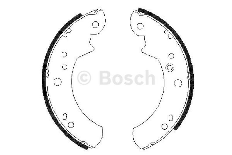 BOSCH Bremsbackensatz 0 986 487 328