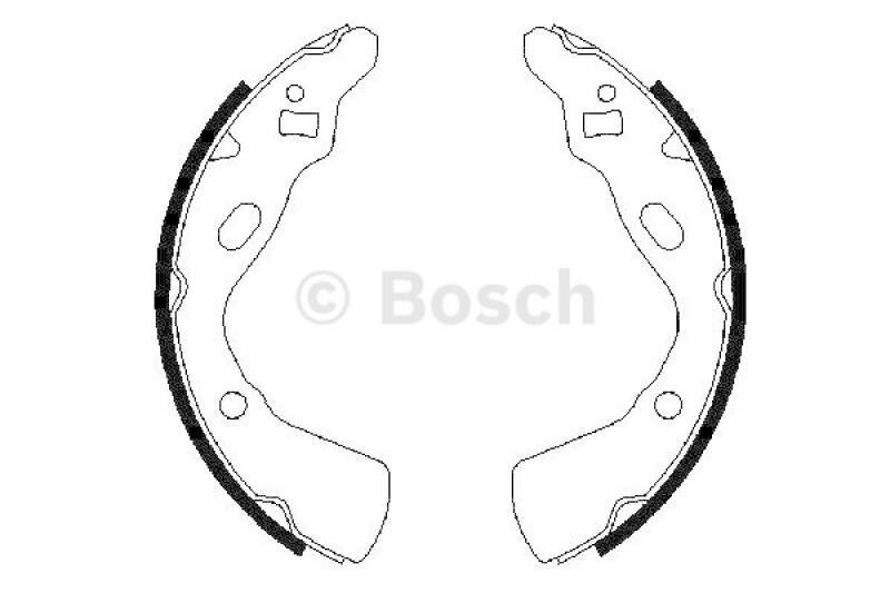 BOSCH Bremsbackensatz 0 986 487 388