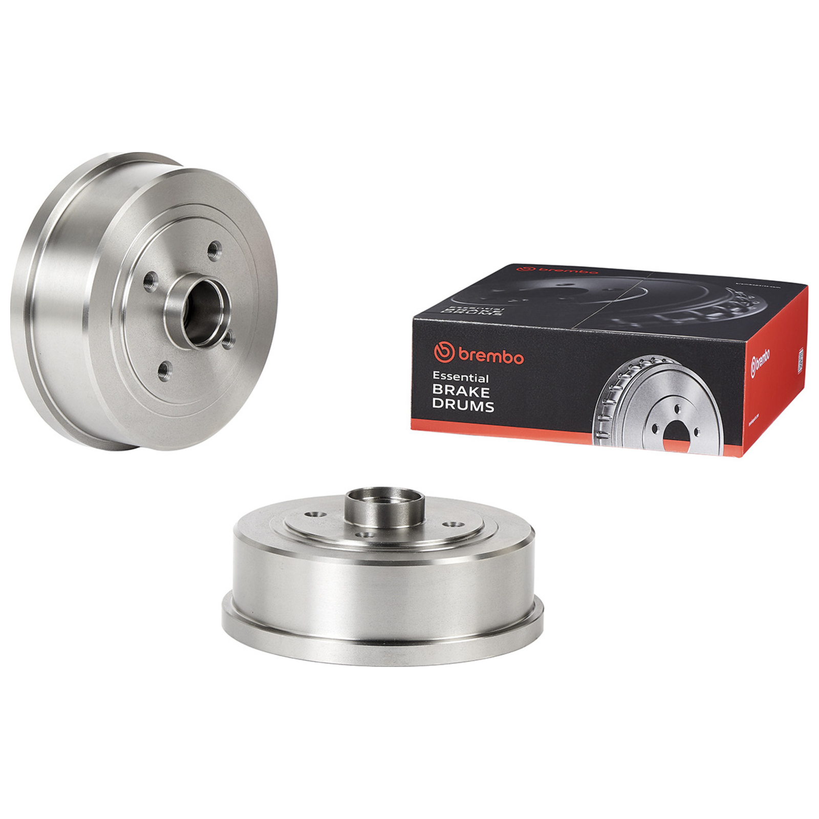 2x BREMBO Bremstrommel ESSENTIAL LINE - With Bearing Kit
