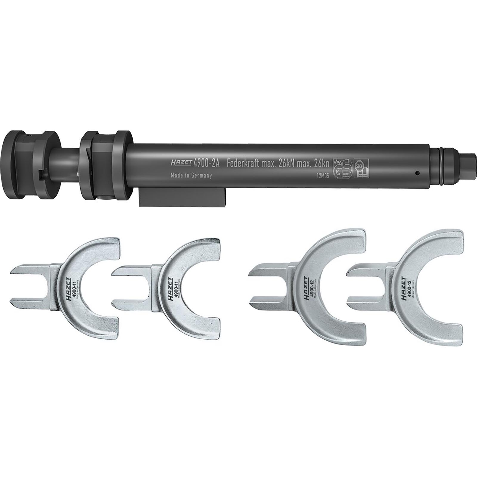 HAZET Spring Compressor Set, suspension spring Safety spring vice set