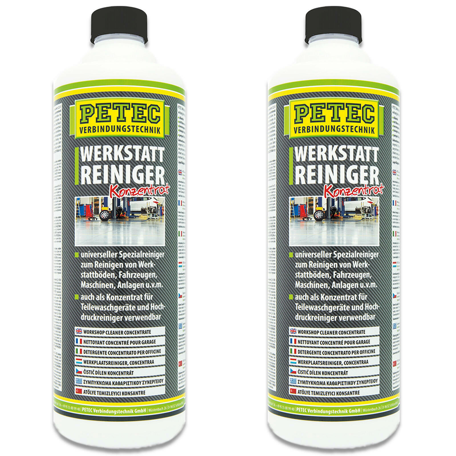 2x 1L Petec 60100 Werkstattreiniger Verd&uuml;nner Reiniger Konzentrat