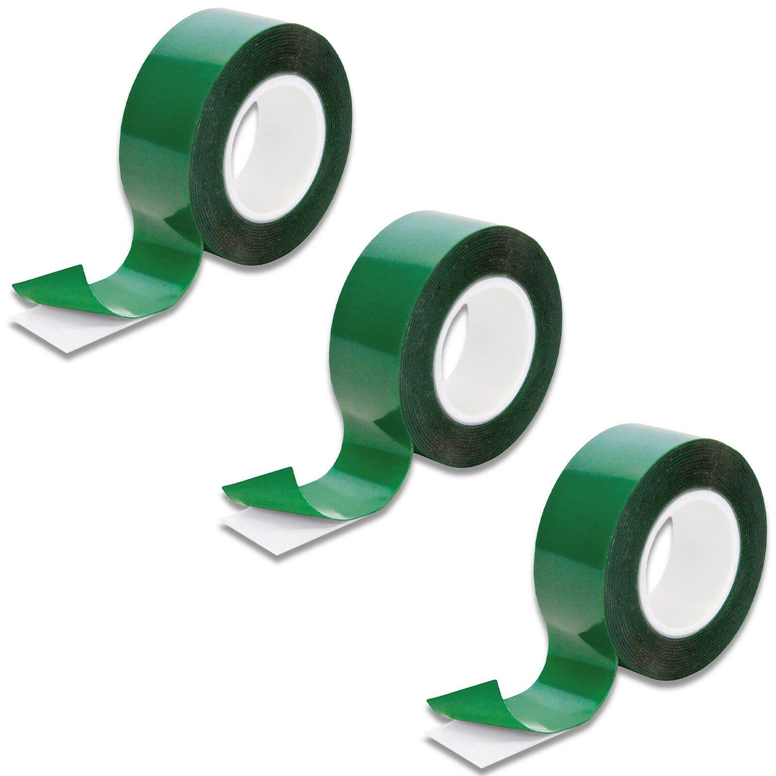 3x 2m Petec 87192 Montageband Doppelseitiges Klebeband Transparent Kleber