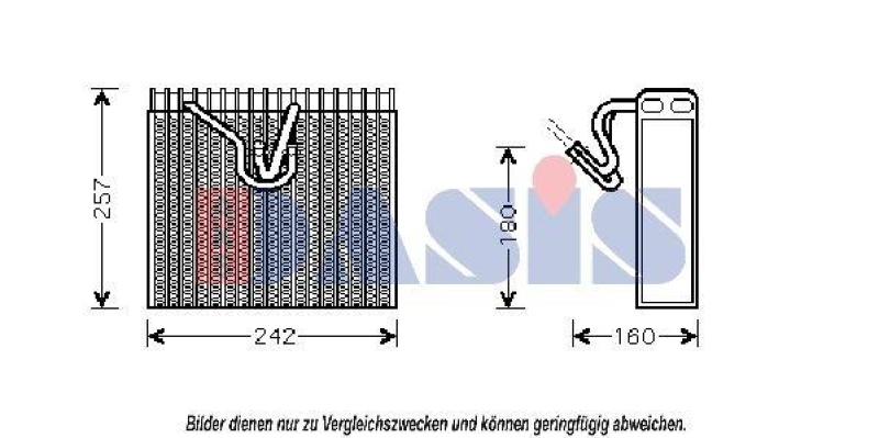 AKS DASIS Verdampfer, Klimaanlage 820225N