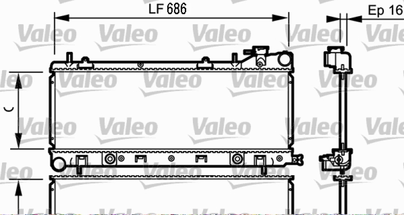 VALEO K&uuml;hler, Motork&uuml;hlung 734577