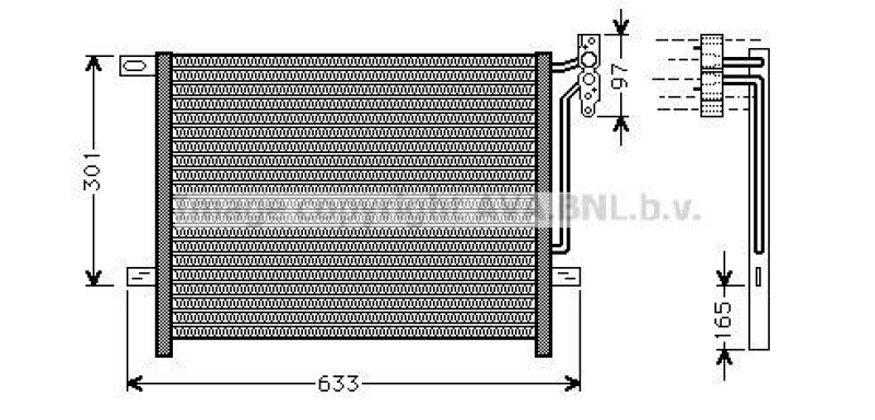 PRASCO Kondensator, Klimaanlage BW5203