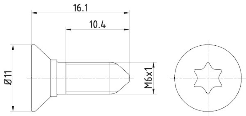 TEXTAR Schraube, Bremsscheibe