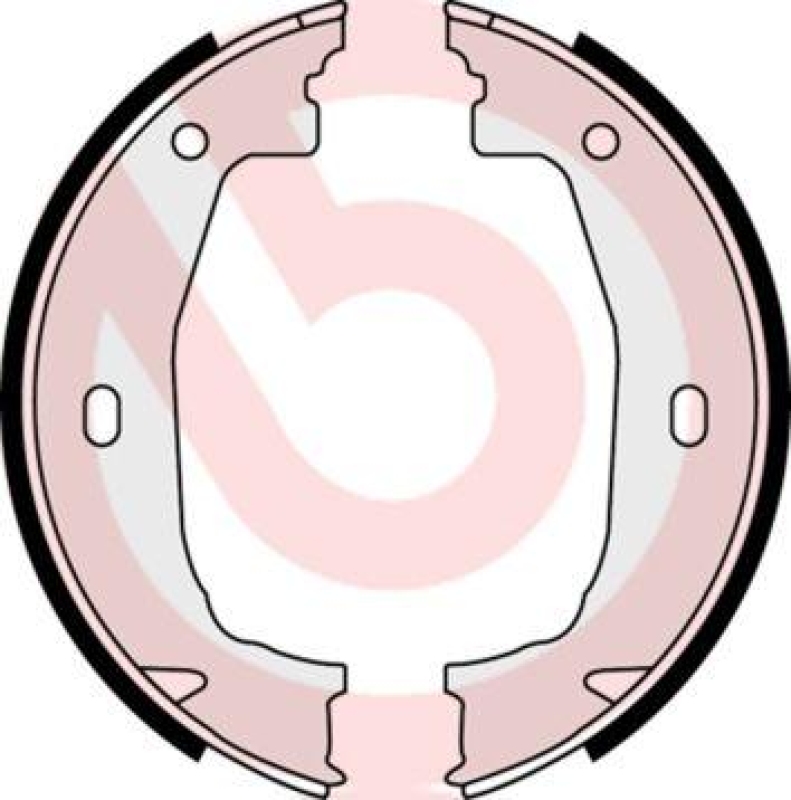 BREMBO Brake Shoe Set, parking brake