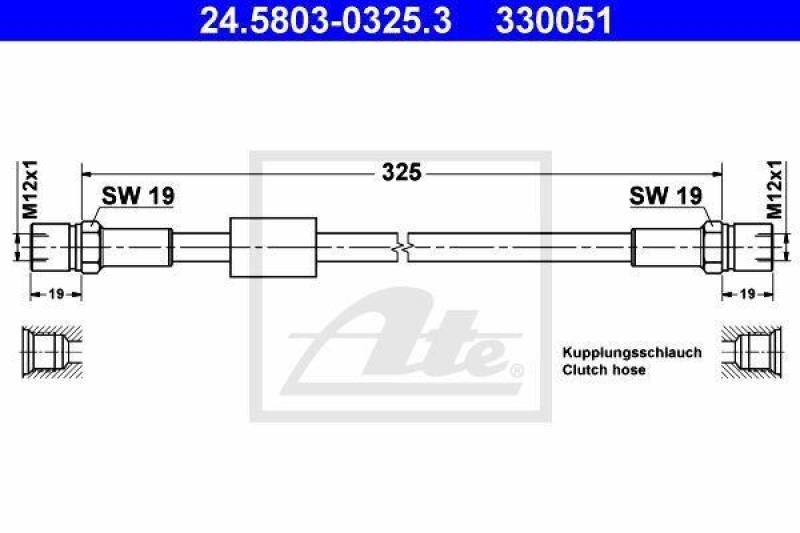 ATE Kupplungsschlauch 24.5803-0325.3