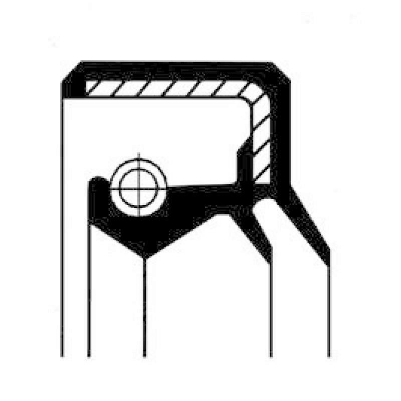 CORTECO Wellendichtring, Radnabe 15034435B