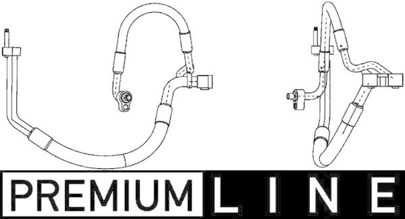 MAHLE Hochdruck-/Niederdruckleitung, Klimaanlage BEHR *** PREMIUM LINE *** AP 117 000P