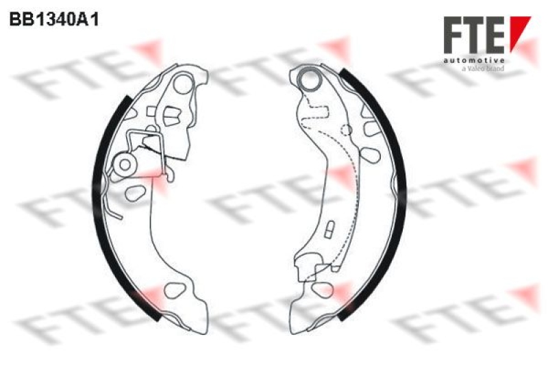 FTE Brake Shoe Set