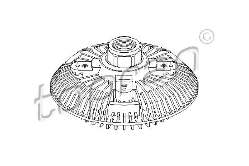 TOPRAN Clutch, radiator fan
