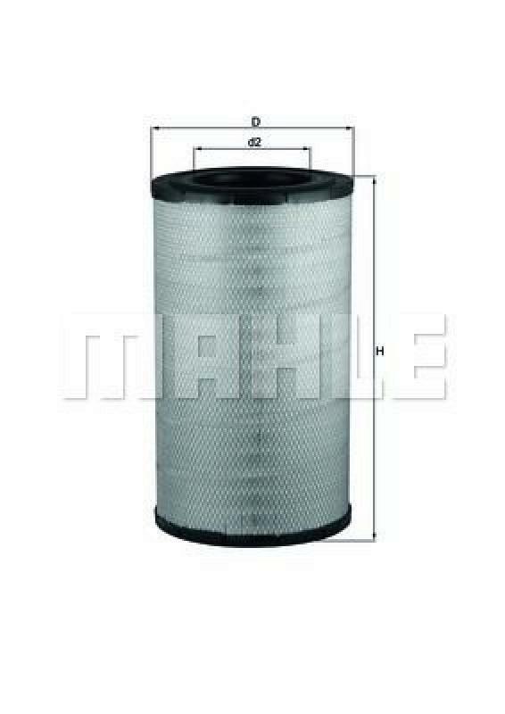 MAHLE ORIGINAL Luftfilter LX 2081