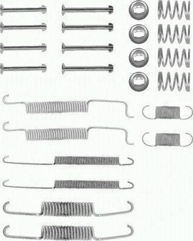HELLA Accessory Kit, brake shoes