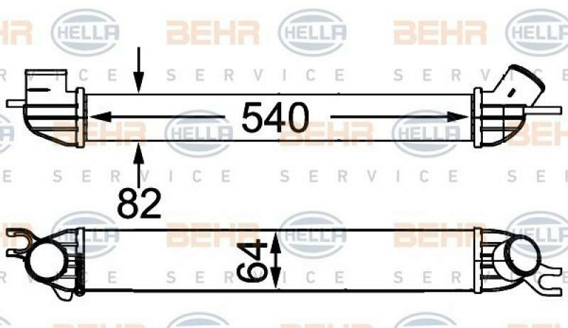 HELLA Ladeluftk&uuml;hler 8ML 376 746-454
