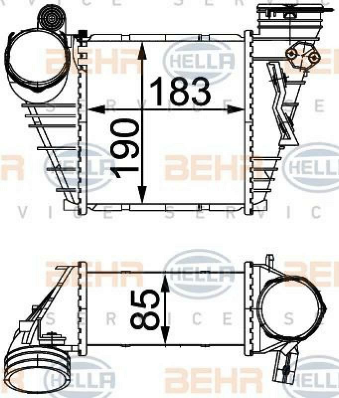 HELLA Ladeluftk&uuml;hler 8ML 376 760-594