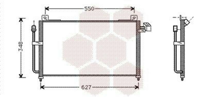 VAN WEZEL Condenser, air conditioning