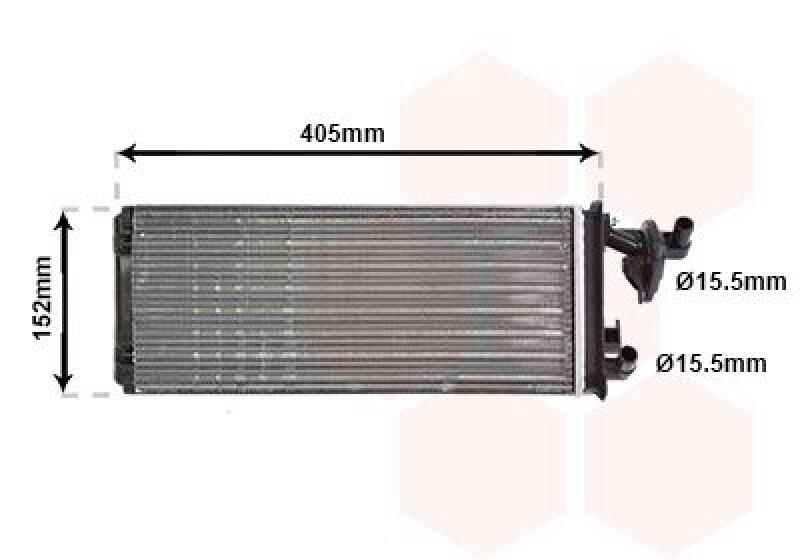 VAN WEZEL Heat Exchanger, interior heating