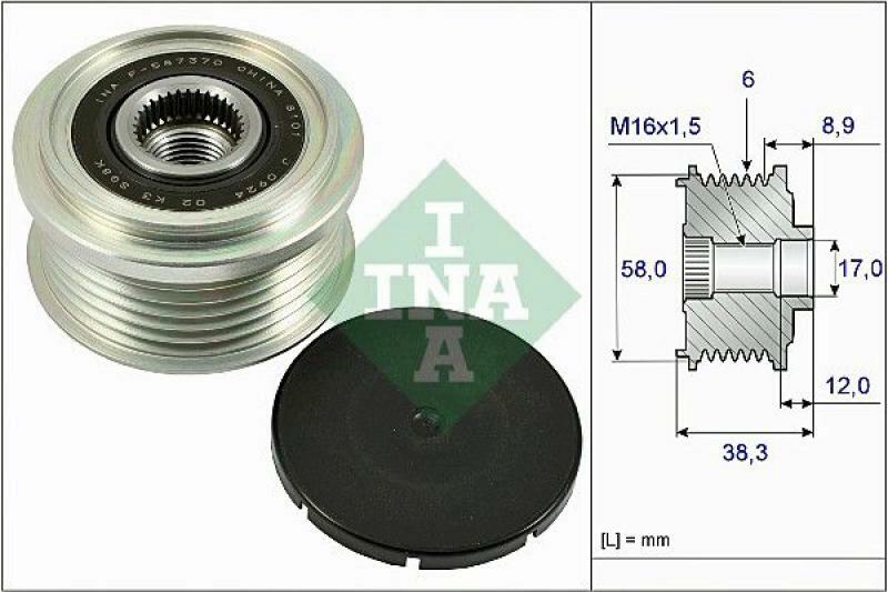 INA Generatorfreilauf 535 0266 10