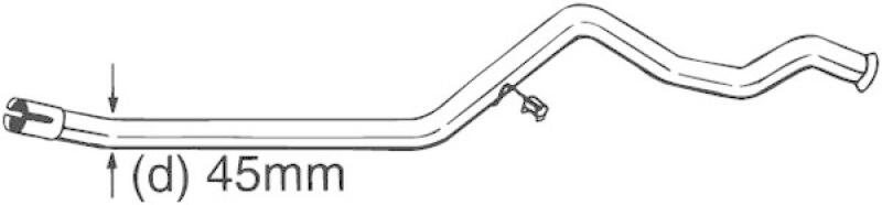 BOSAL Reparaturrohr, Katalysator 889-503