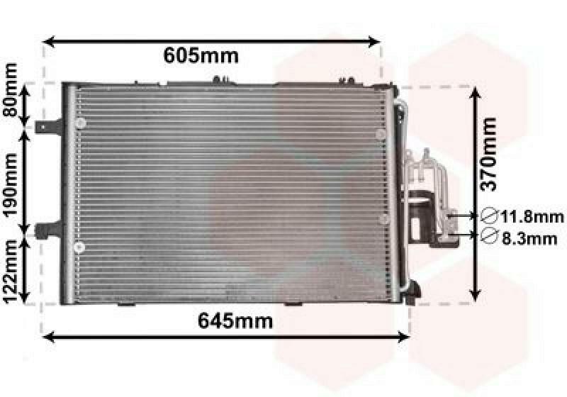 VAN WEZEL Condenser, air conditioning