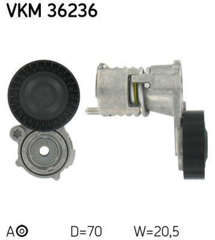 SKF Riemenspanner, Keilrippenriemen