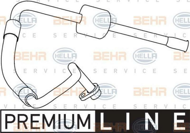 HELLA Hochdruck-/Niederdruckleitung, Klimaanlage BEHR HELLA SERVICE *** PREMIUM LINE ***