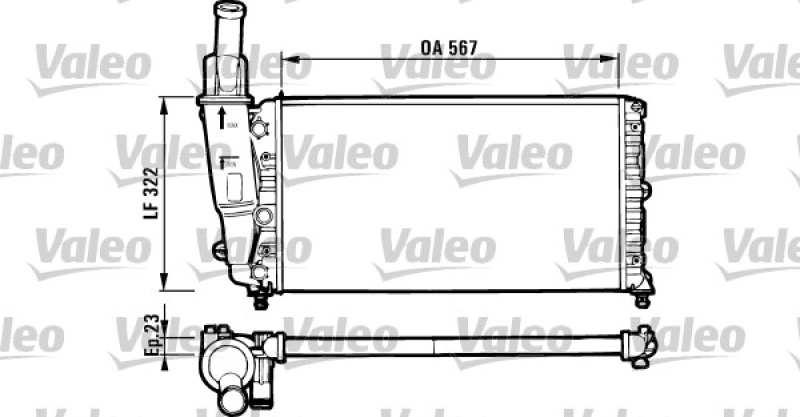 VALEO K&uuml;hler, Motork&uuml;hlung 731562