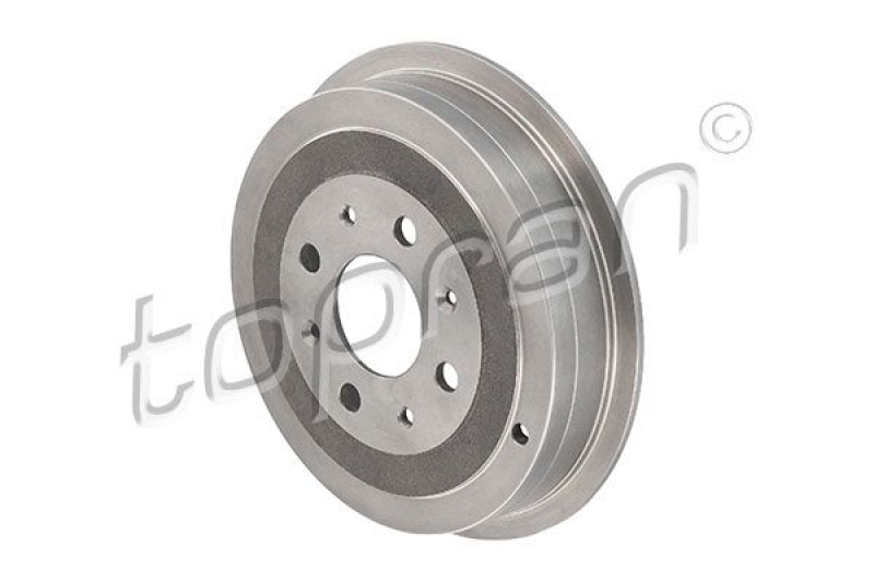 2x TOPRAN Bremstrommel 207656