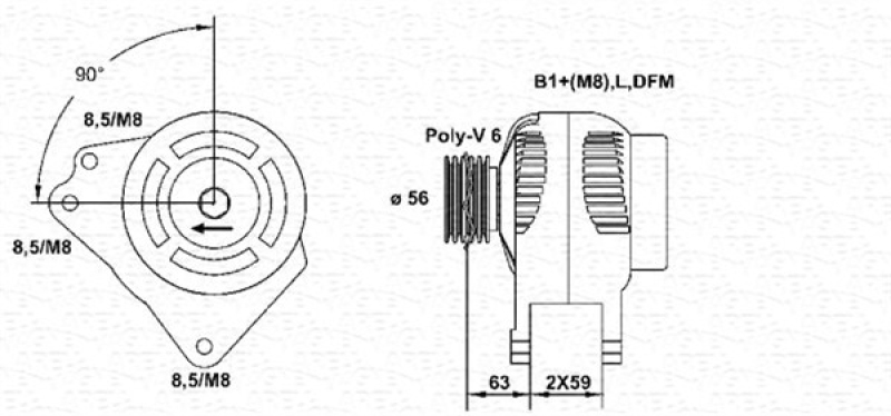 MAGNETI MARELLI Generator 63533490010