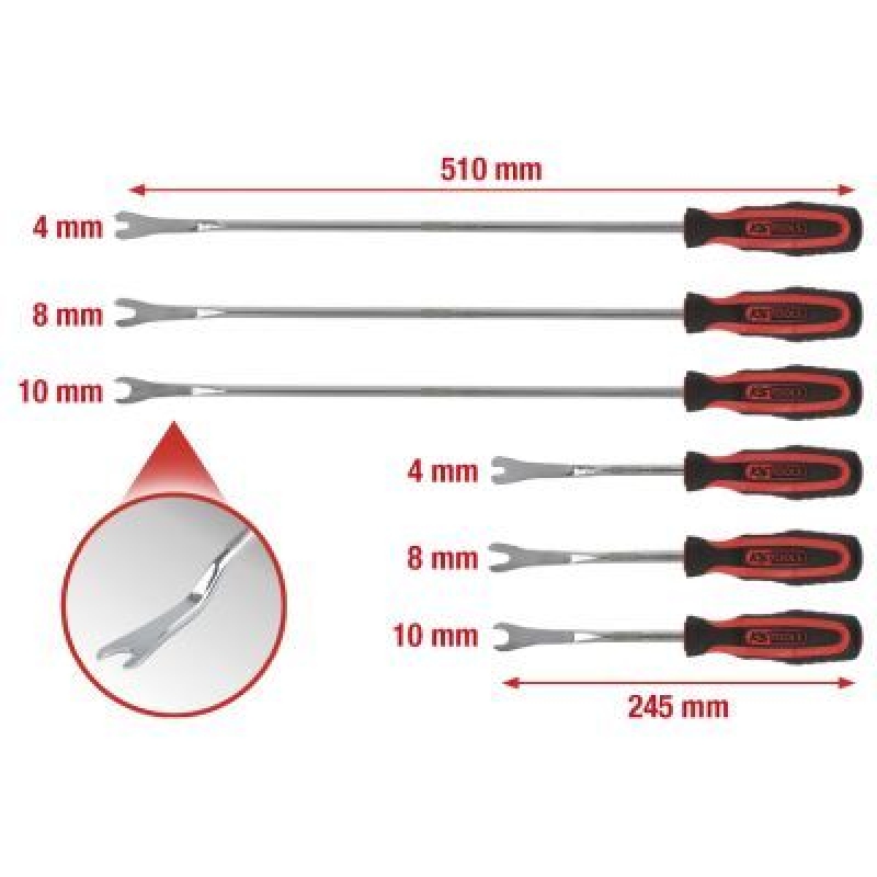 KS TOOLS Demontagewerkzeug, Halteclip-Karosserie 1402370