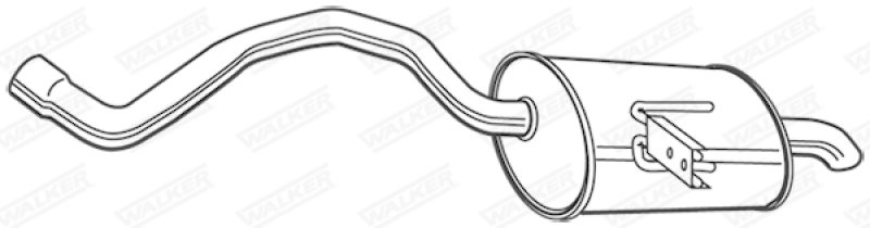 WALKER Endschalld&auml;mpfer 22846