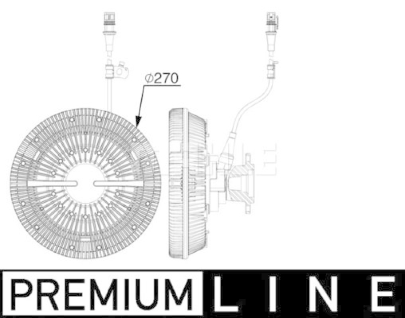 MAHLE Clutch, radiator fan BEHR *** PREMIUM LINE ***