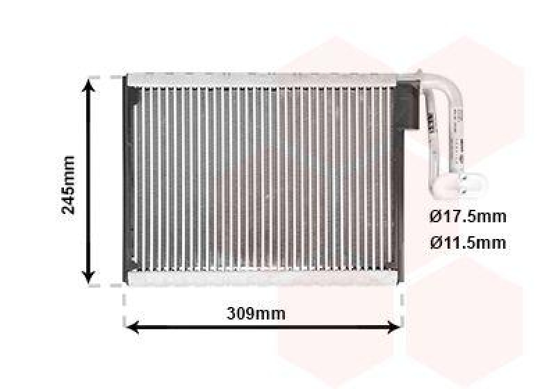 VAN WEZEL Verdampfer, Klimaanlage 0600V402