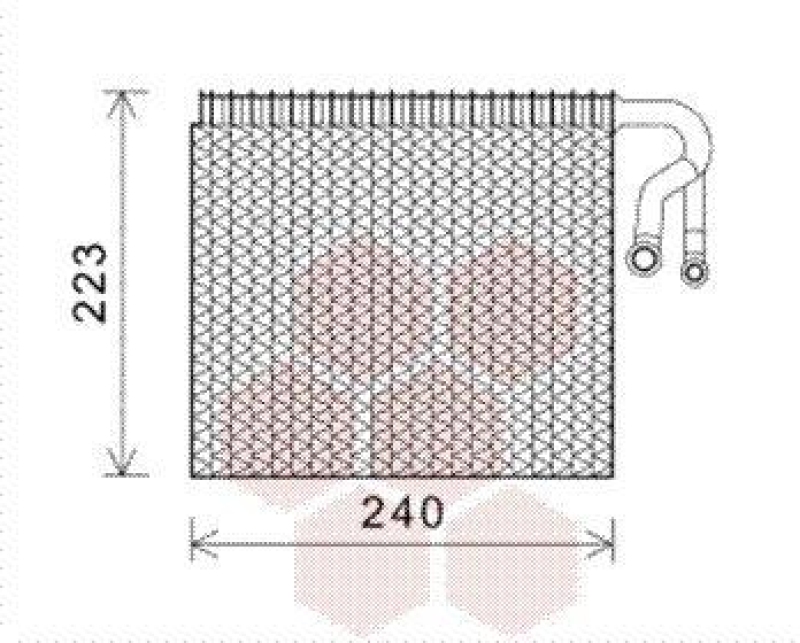 VAN WEZEL Verdampfer, Klimaanlage 0600V403