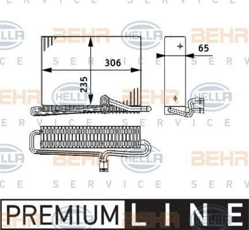HELLA Verdampfer, Klimaanlage BEHR HELLA SERVICE *** PREMIUM LINE *** 8FV 351 330-121