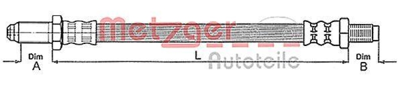 METZGER Kupplungsschlauch 4112219