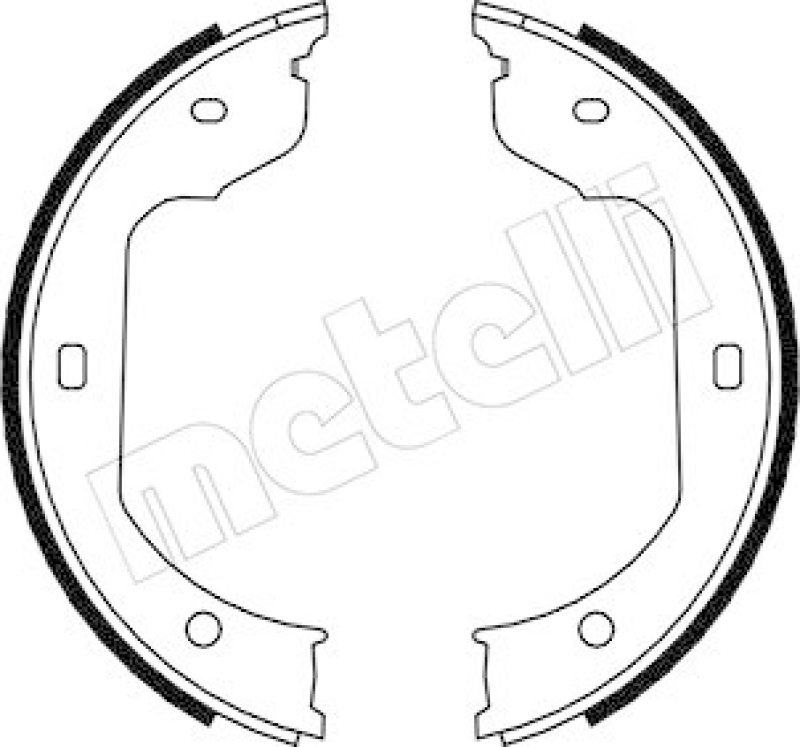 METELLI Brake Shoe Set, parking brake