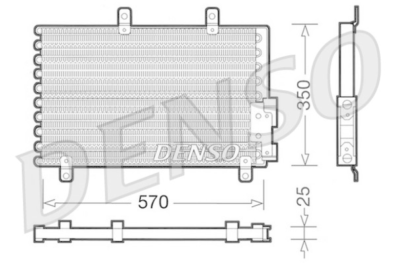DENSO Kondensator, Klimaanlage DCN01001