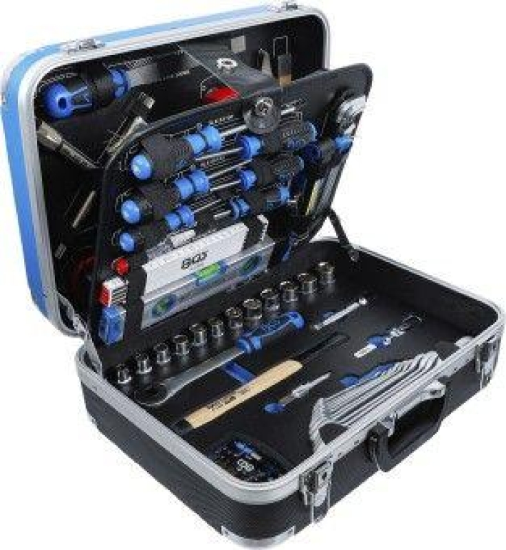 BGS 15502 Hartschalenkoffer mit Werkzeugsatz f&uuml;r Sanit&auml;rinstallationen 95-tlg. 15502