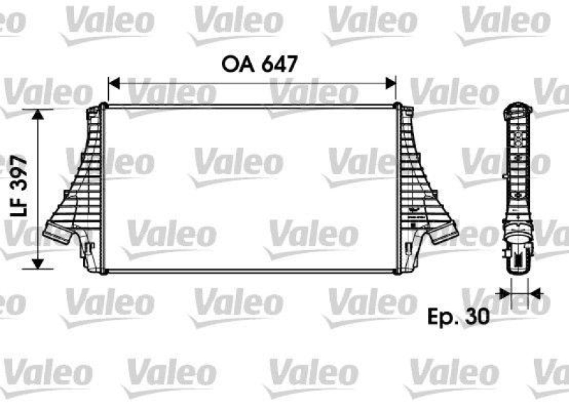 VALEO Ladeluftk&uuml;hler 817729