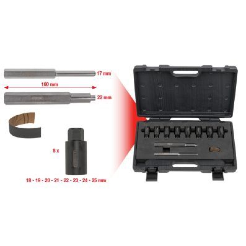 KS TOOLS L&ouml;sewerkzeugsatz, Felgenschloss 9131480