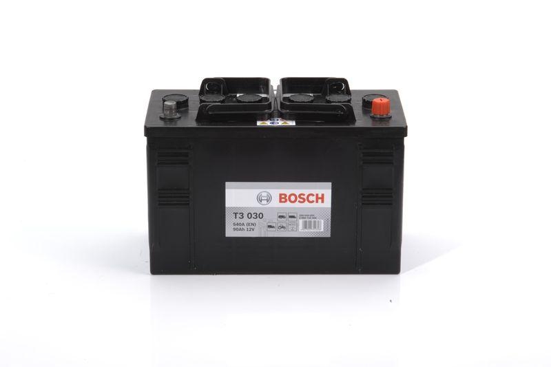 BOSCH Starterbatterie T3 12V 90Ah 540A 0 092 T30 300