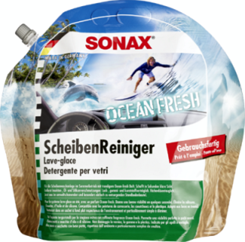 SONAX Cleaner, window cleaning system Windscreen Wash ready-to-use Ocean-fresh