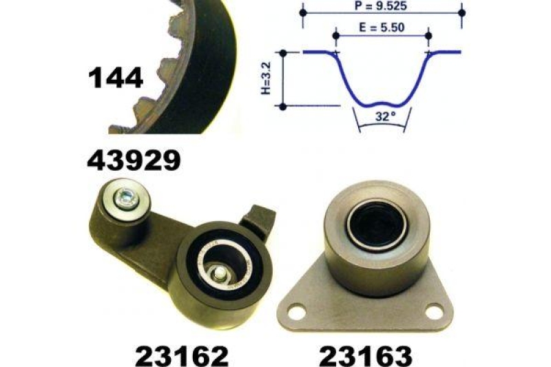 MAPCO Zahnriemensatz 23929