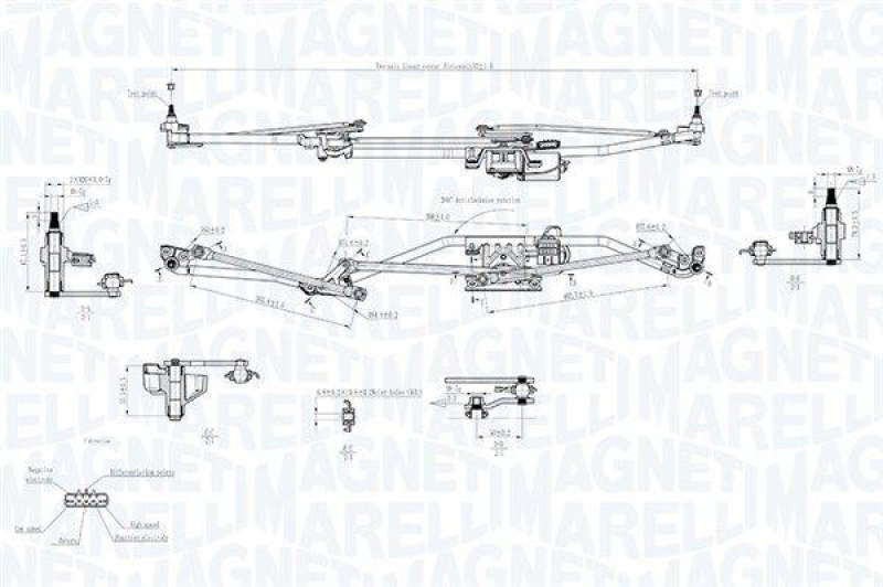MAGNETI MARELLI Scheibenreinigungsanlage 64351732010