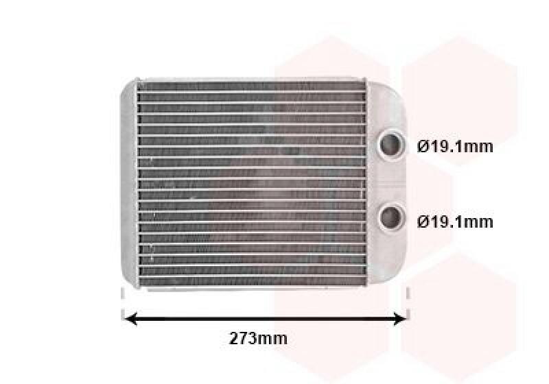 VAN WEZEL Heat Exchanger, interior heating